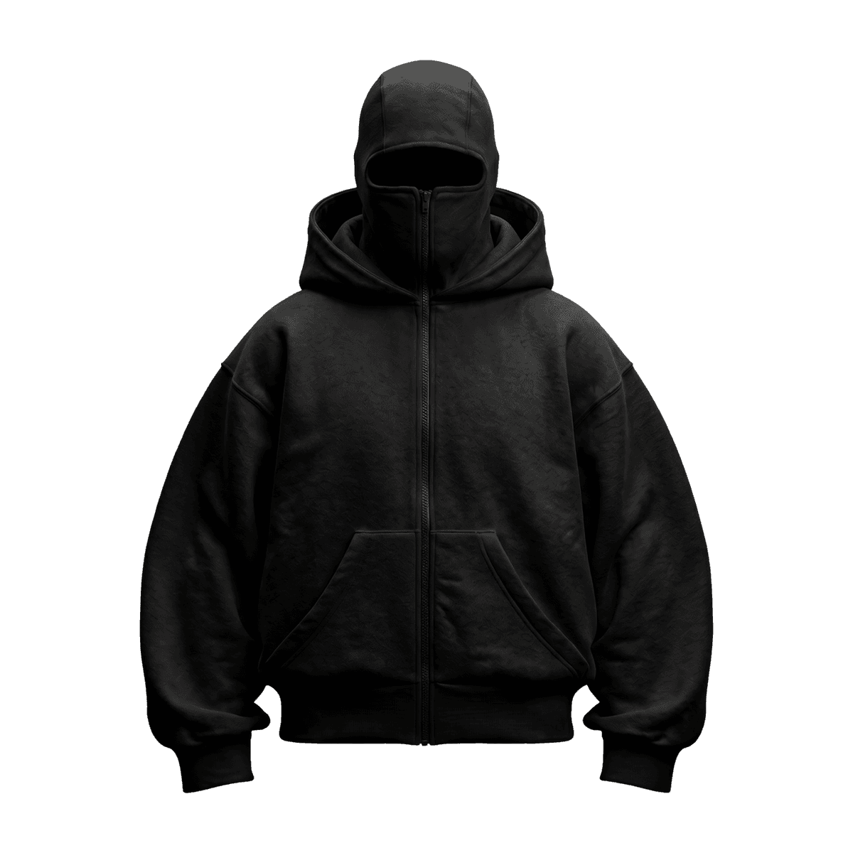 Fleece Shadow Hoodie — Black